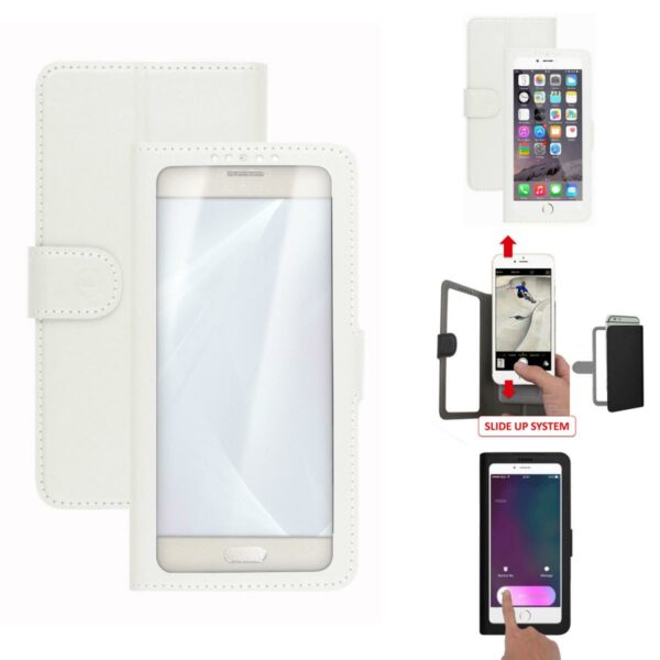 Celly Universal Wallet View 5-5,5" - Vit - Image 2
