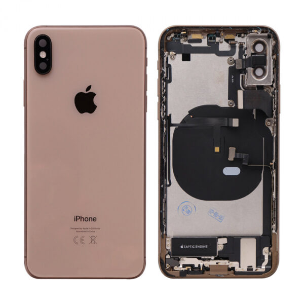 iPhone XS Housing with small Parts Original Pulled Gold