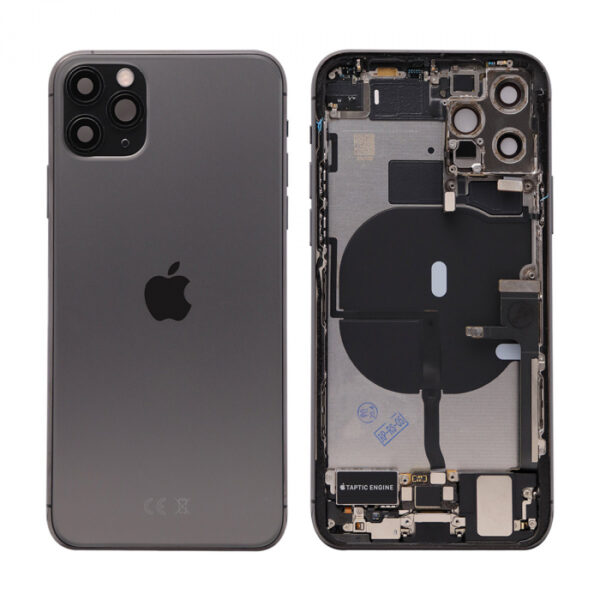 iPhone 11 Pro Housing with small Parts Original Pulled Space Gray