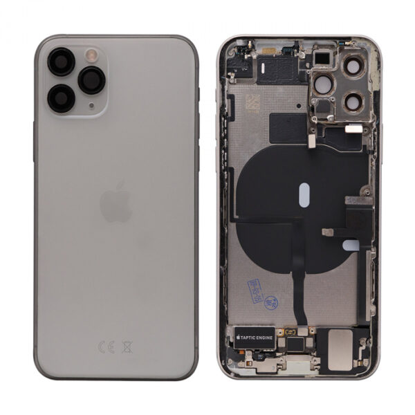 iPhone 11 Pro Housing with small Parts Original Pulled Silver