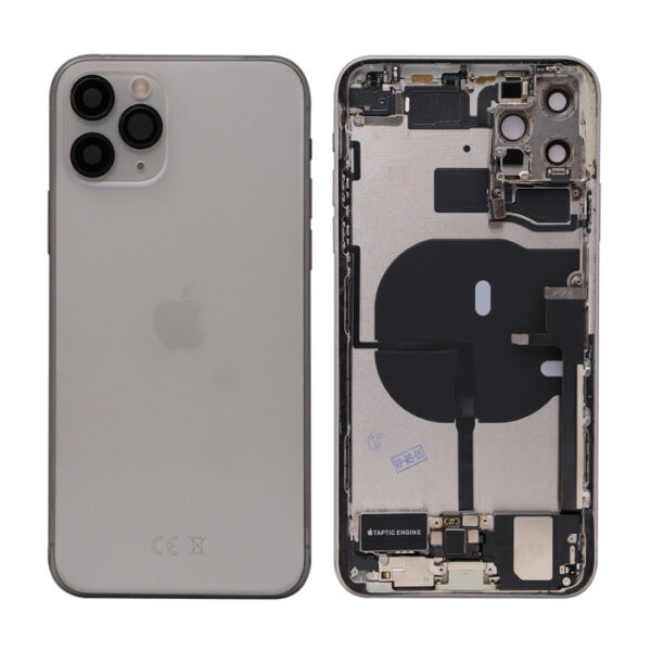 iPhone 11 Pro Max Housing with small Parts Original Pulled Silver