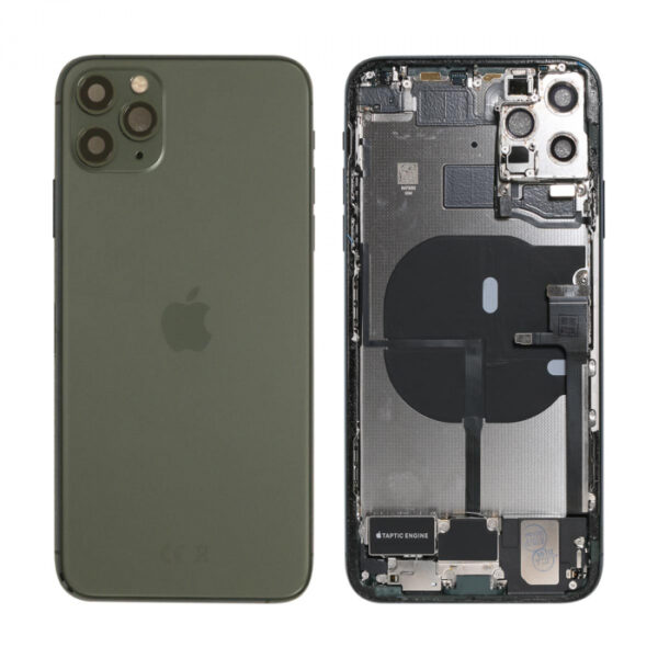 iPhone 11 Pro Max Housing with Small Parts Original Pulled Midnight Green