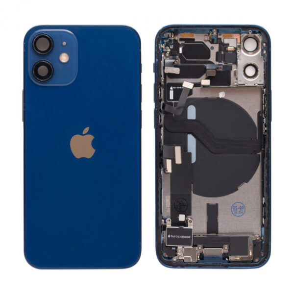iPhone 12 Mini Housing with Small Parts Original Pulled Blue