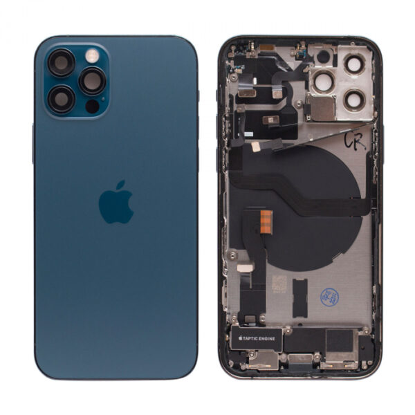 iPhone 12 Pro Housing with Small Parts Original Pulled Pacific Blue