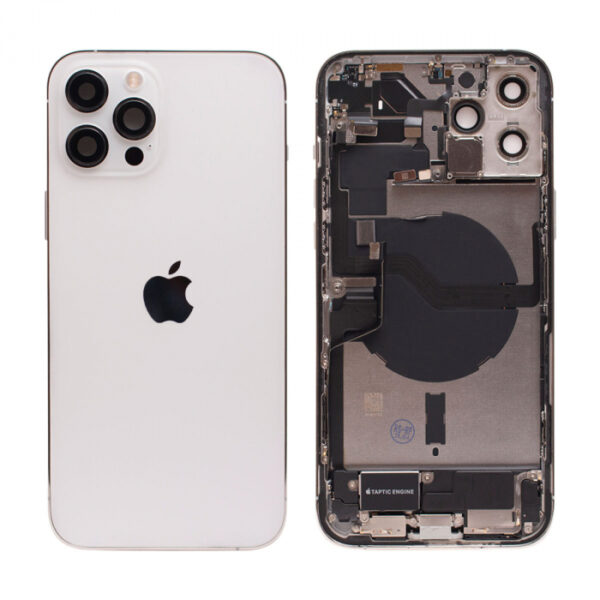 iPhone 12 Pro Max Housing with Small Parts Original Pulled Silver