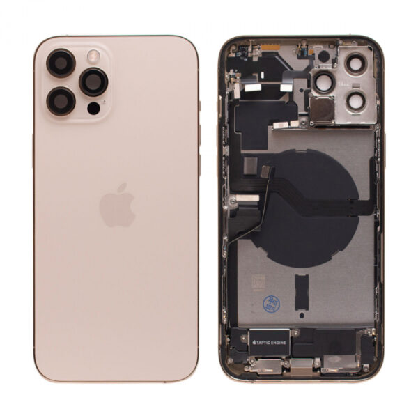 iPhone 12 Pro Max Housing with Small Parts Original Pulled Gold