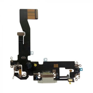iPhone 12 / 12 Pro Charging Port & Microphone Flex Cable Silver