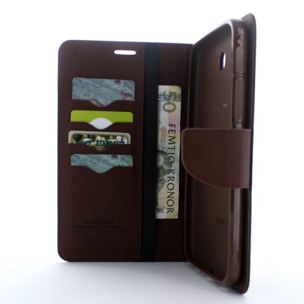 Mercury Fancy Diary Plånboksfodral till Samsung Galaxy Tab 3 7,0 (Svart Brun)