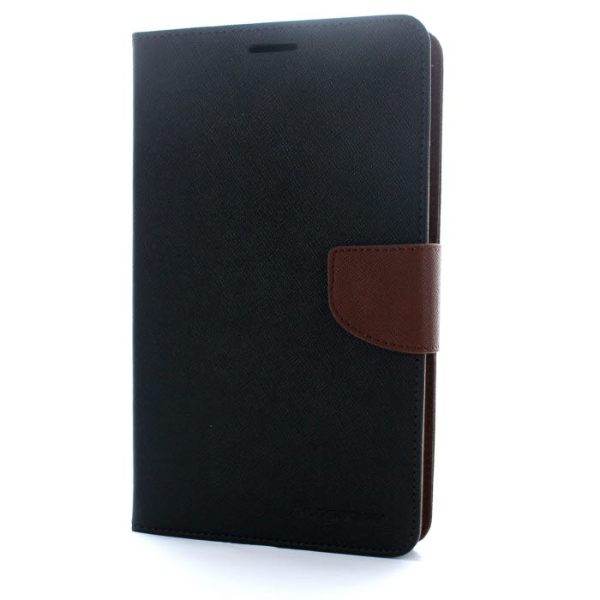 Mercury Fancy Diary Plånboksfodral till Samsung Galaxy Tab 3 7,0 (Svart Brun) - Image 2