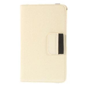 Denim Rotating Plånboksfodral till Samsung Galaxy Tab 4 7.0 (Vit)