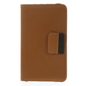 Denim Rotating Plånboksfodral till Samsung Galaxy Tab 4 7.0 (Brun)