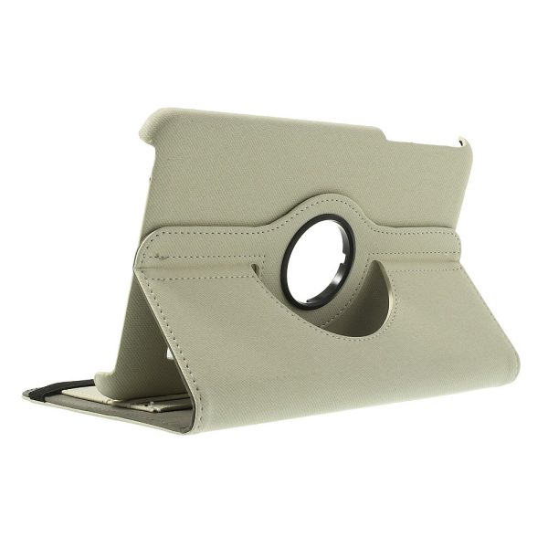 Denim Rotating Plånboksfodral till Samsung Galaxy Tab 4 8.0 (Vit) - Image 4