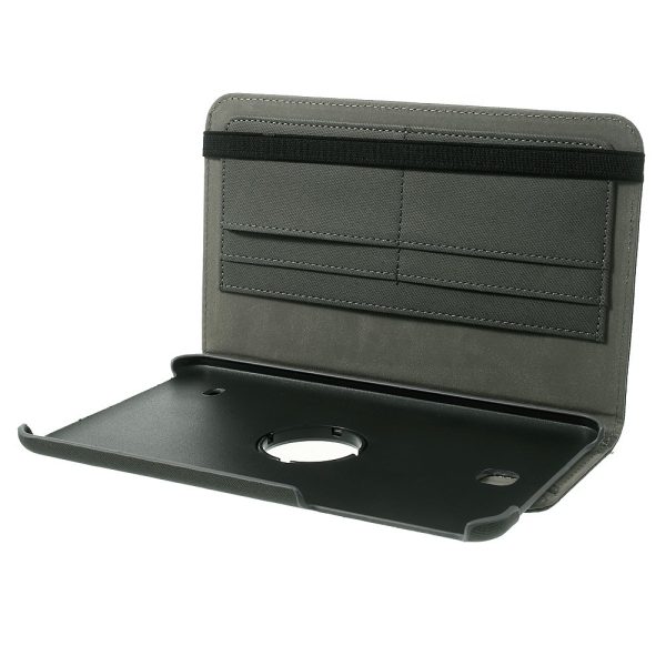 Denim Rotating Plånboksfodral till Samsung Galaxy Tab 4 8.0 (Grå) - Image 3