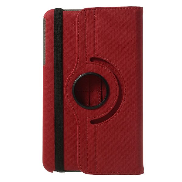 Denim Rotating Plånboksfodral till Samsung Galaxy Tab 4 8.0 (Röd) - Image 2