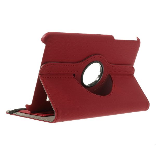 Denim Rotating Plånboksfodral till Samsung Galaxy Tab 4 8.0 (Röd) - Image 4
