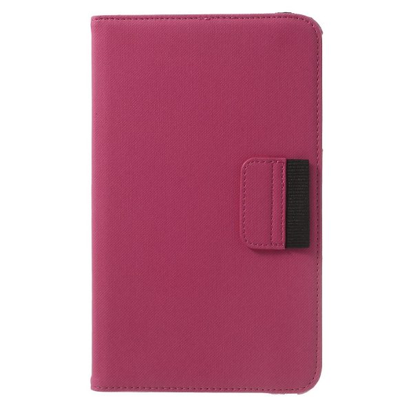 Denim Rotating Plånboksfodral till Samsung Galaxy Tab 4 8.0 (Magenta)
