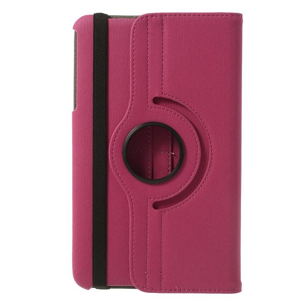 Denim Rotating Plånboksfodral till Samsung Galaxy Tab 4 8.0 (Magenta) - Image 2