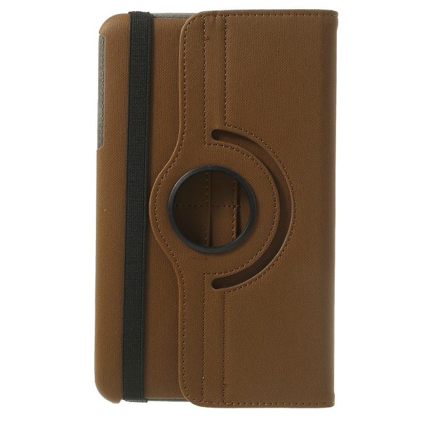 Denim Rotating Plånboksfodral till Samsung Galaxy Tab 4 8.0 (Brun) - Image 2