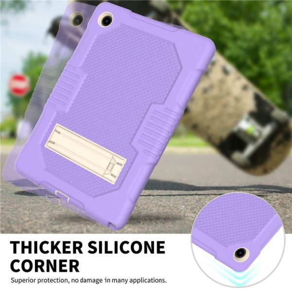 Galaxy Tab A8 10.5 (2021) Skal Robot B2 Kickstand - Lila - Image 4