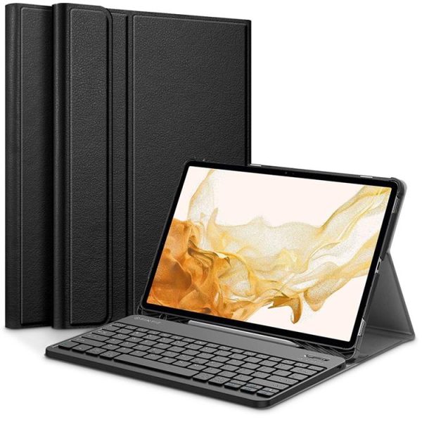 Galaxy Tab A8 10.5 Fodral och Tangentbord - Svart
