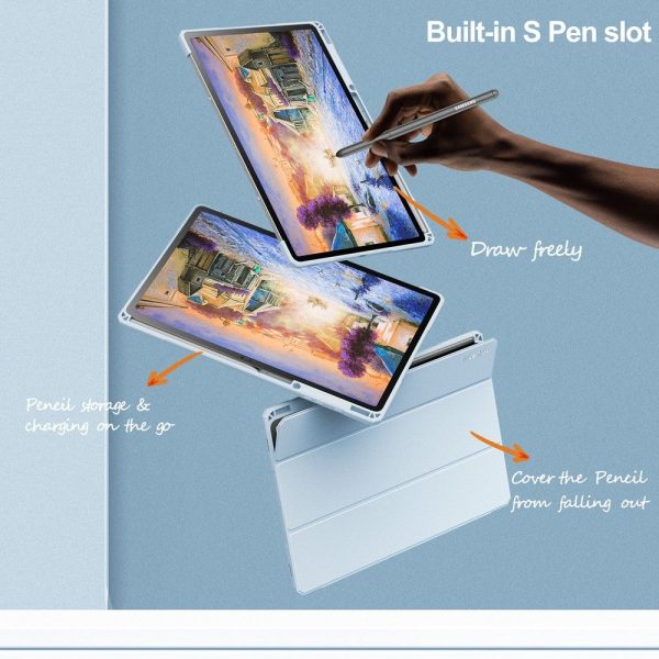 Infiland Crystal Fodral Galaxy Tab S7 Fe 5g 12.4 - Blå - Image 4