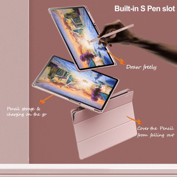 Infiland Crystal Fodral Galaxy Tab S7 Fe 5g 12.4 - Rosa - Image 4