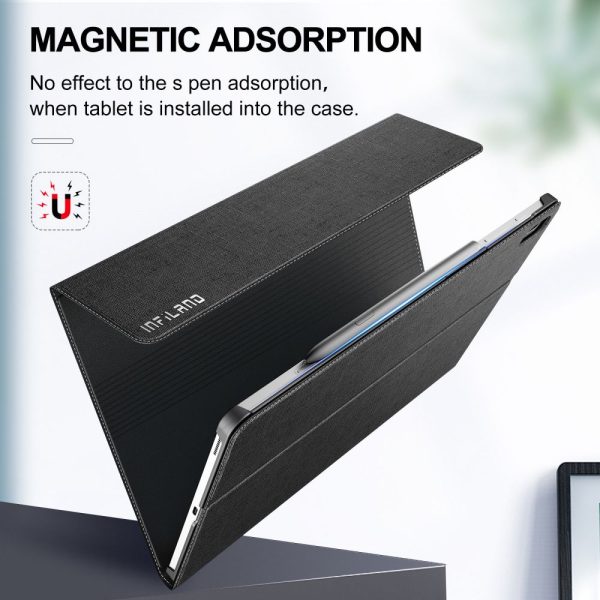 Infiland Fodral Classic Stand Galaxy Tab S7 Fe 5g 12.4 - Svart - Image 2