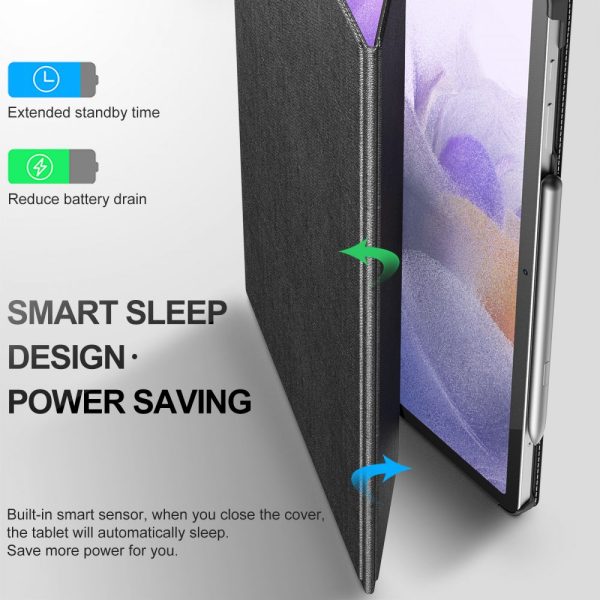 Infiland Fodral Classic Stand Galaxy Tab S7 Fe 5g 12.4 - Svart - Image 4