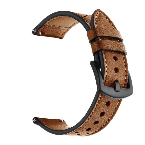 Läder Armband Galaxy Watch 4/5/5 Pro 40/42/44/45/46 mm - Brun - Image 2