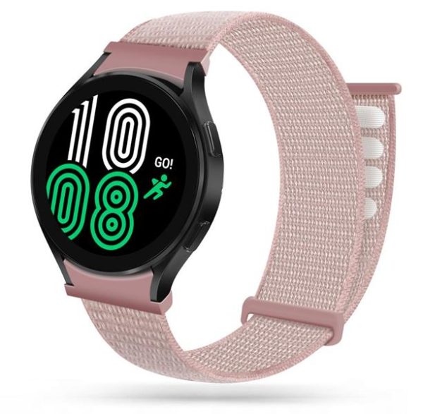 Tech-Protect Nylon Strap Galaxy Watch 4/5/5 Pro (40/42/44/46mm) Pearl Rosa
