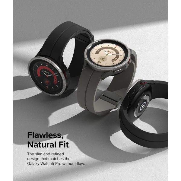 Ringke Galaxy Watch 5 Pro (45mm) Skal Bezel Styling - Silver - Image 4