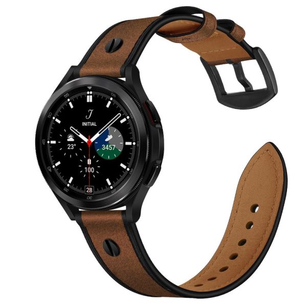 Screwband Galaxy Watch 4/5/5 Pro 40/42/44/45/46 mm - Brun - Image 2