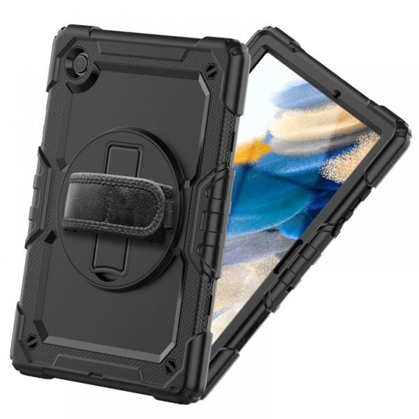 Solid 360 Skal Galaxy Tab A8 10.5 - Svart - Image 4
