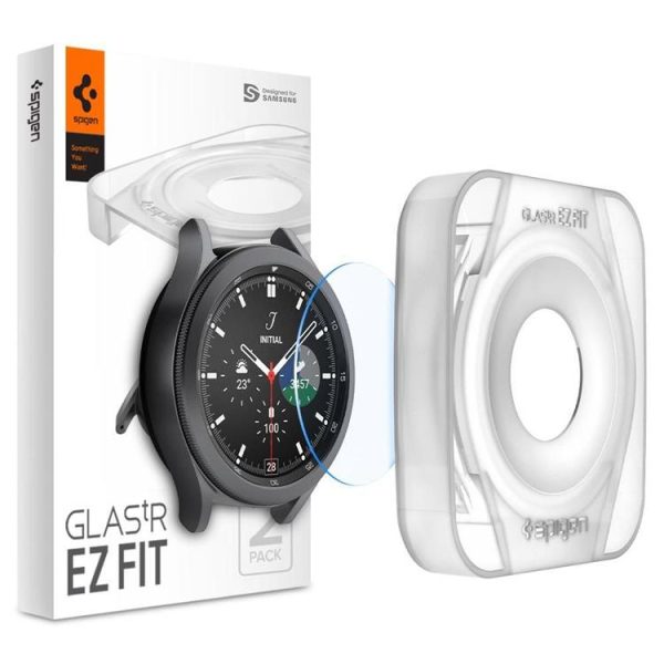Spigen 2-Pack Härdat Glas Galaxy Watch 4 Classic 46mm - Transparent
