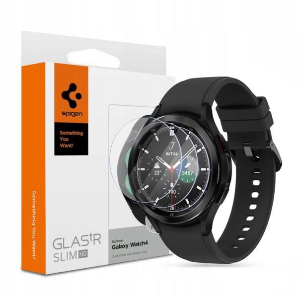 Spigen 3-Pack Slim Härdat glas Galaxy Watch 4 42mm - Transparent
