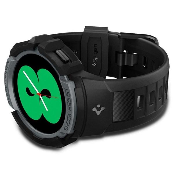 Spigen Galaxy Watch 4/5 (44mm) Strap Rugged Armor Pro - Charcoal Grå - Image 3