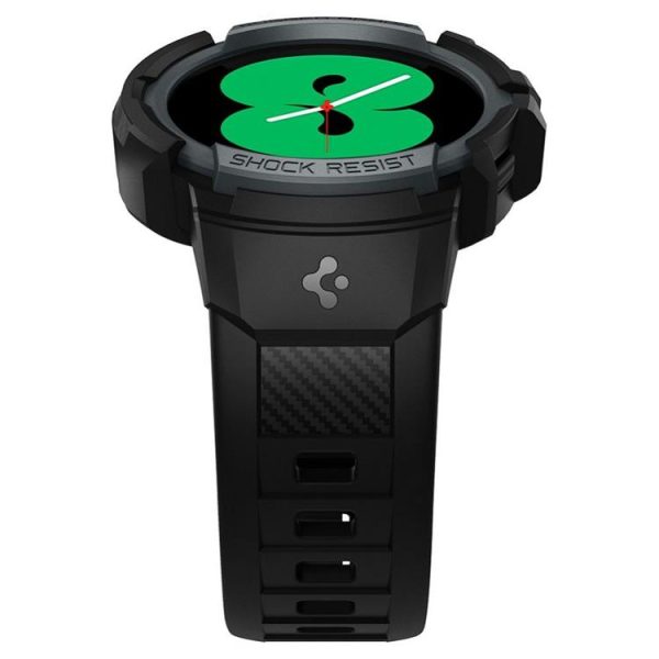 Spigen Galaxy Watch 4/5 (44mm) Strap Rugged Armor Pro - Charcoal Grå - Image 4