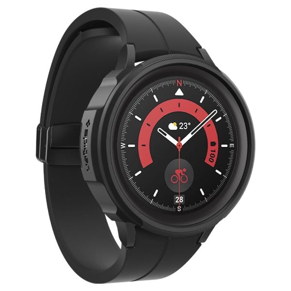 Spigen Galaxy Watch 5 Pro (45mm) Skal Liquid Air - Matte Svart - Image 4