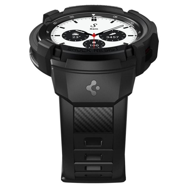 Spigen Rugged Armor Pro Strap Galaxy Watch 4 Classic 42mm - Matte Svart - Image 4