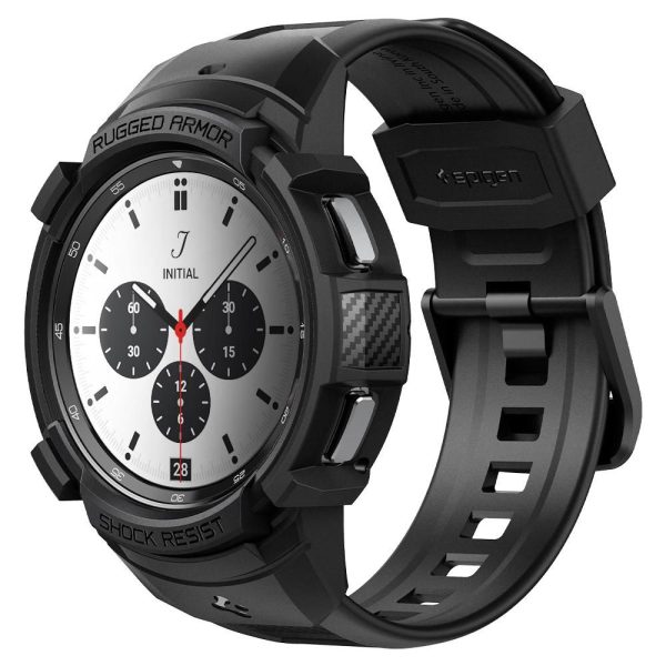 Spigen Rugged Armor Pro Strap Galaxy Watch 4 Classic 42mm - Matte Svart