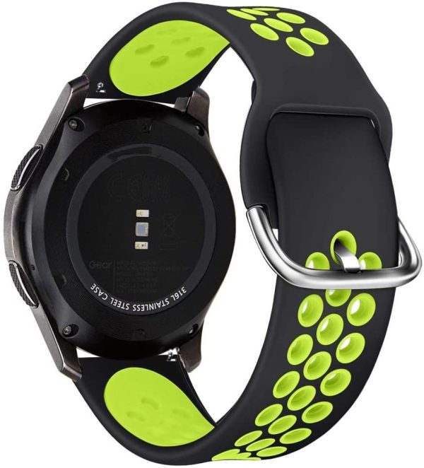 Tech-Protect armband Samsung Galaxy watch 3 45mm - Svart/Lime
