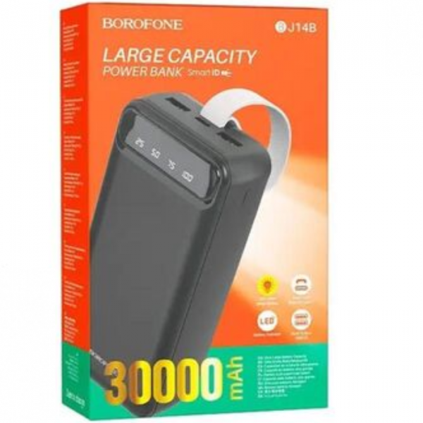 Borofone BJ14B Freeway Powerbank 30000mAh – Black
