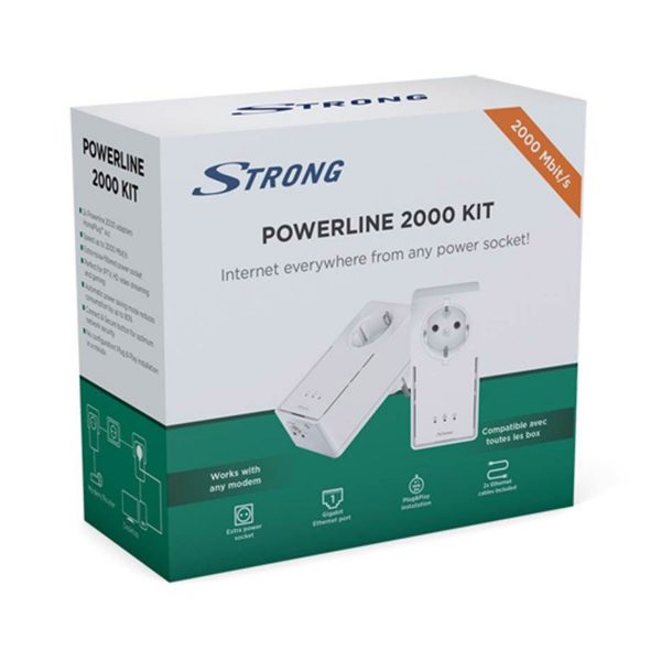Strong Powerline 2000 Kit Home Internet Plug – White - Image 4
