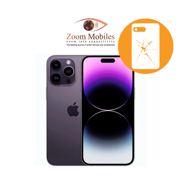 Back glas med hela ram byte  – iPhone 14 Pro Max